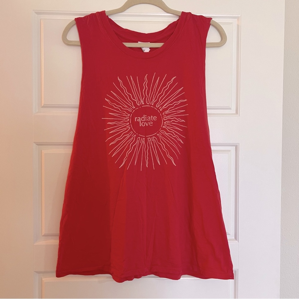 ANTHROPOLOGIE LET LUV Radiate Love Tank size XL